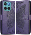 Klapkové puzdro pre Motorola Edge 60 / 60 Fusion, Butterfly, fialové