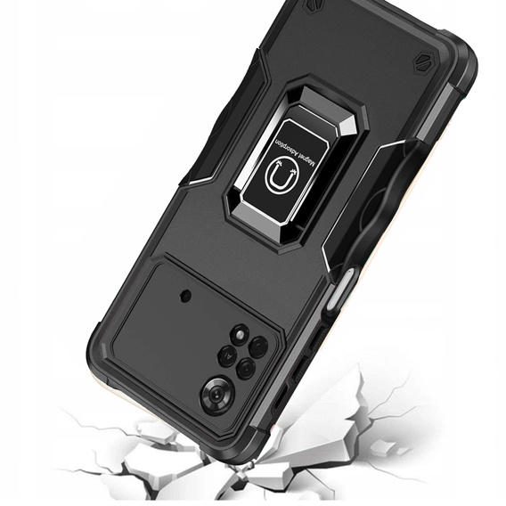 Obal na mobil pre Xiaomi Poco X4 Pro 4G, Dual-Layer Armor, čierne