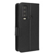 Klapkové puzdro pre Cat S75 5G, Wallet Litchi Magnet, čierne