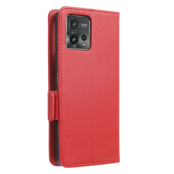 Klapkové puzdro pre Motorola Moto G72, Wallet Thin Magnet, červené