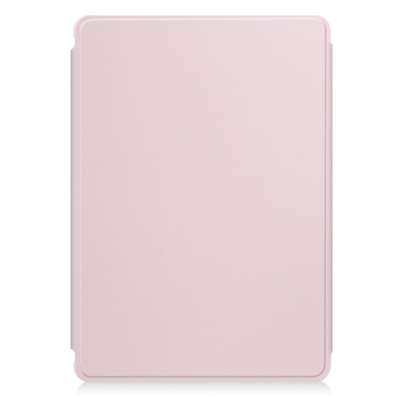 Puzdro s klávesnicou pre Samsung Galaxy Tab A9+, Rotary 360° Leather, ružové rose gold