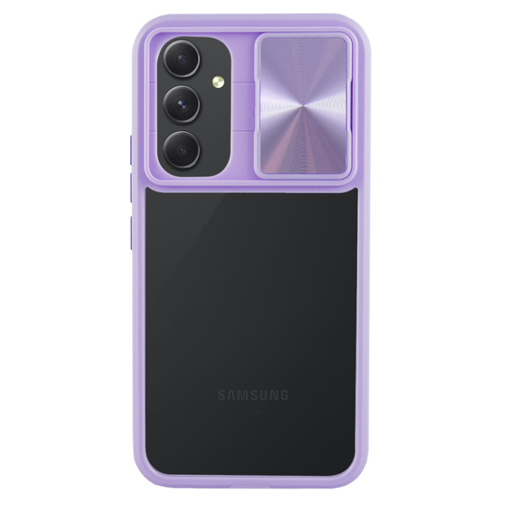 Obal na mobil pre Samsung Galaxy A54 5G, Slide Camera, fialové