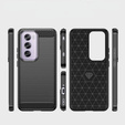 Obal na mobil pre Oppo Reno 12 Pro, Carbon, čierne