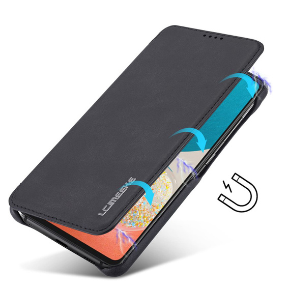 Klapkové puzdro pre Samsung Galaxy A53 5G, LC.IMEEKE, čierne