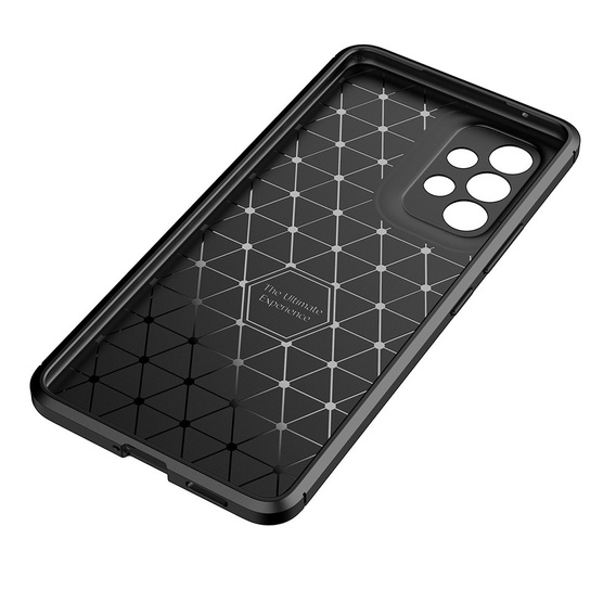 Obal na mobil pre Samsung Galaxy A53 5G, Carbon Gel, čierne