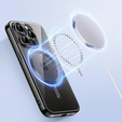 Puzdro pre iPhone 13 Pro, Electro MagSafe, čierne + sklo na displej