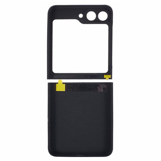Puzdro pre Samsung Galaxy Z Flip5 5G, Aramid Fiber Cover, čierne