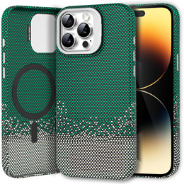 Puzdro pre iPhone 14 Pro Max, Frame Kickstand, pre MagSafe, Sand Green