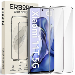 2x tvrdené sklo pre Xiaomi 11T/11T Pro, ERBORD 9H Hard Glass na displeji