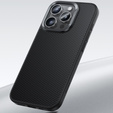Puzdro BENKS Kevlar pre iPhone 16 Pro, pre MagSafe, Carbon Fiber, čierne