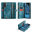 CASEME puzdro pre Samsung Galaxy A56 5G, Retro Leather Wallet, s remienkom, zelený