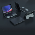 Puzdro + klávesnica Galaxy Tab S9, NILLKIN Bumper Pen Slot, čierne