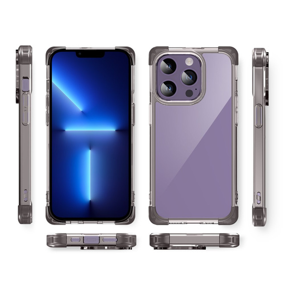 Puzdro pre iPhone 13 Pro Max, ERBORD CornerShield, čierne