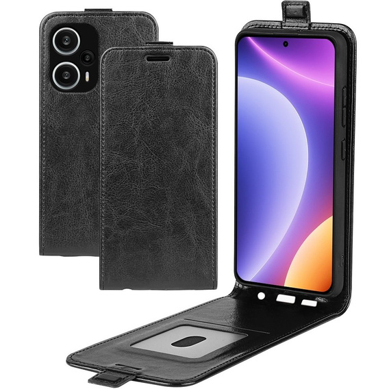 Klapkové puzdro pre Poco F5 5G, Flip, čierne