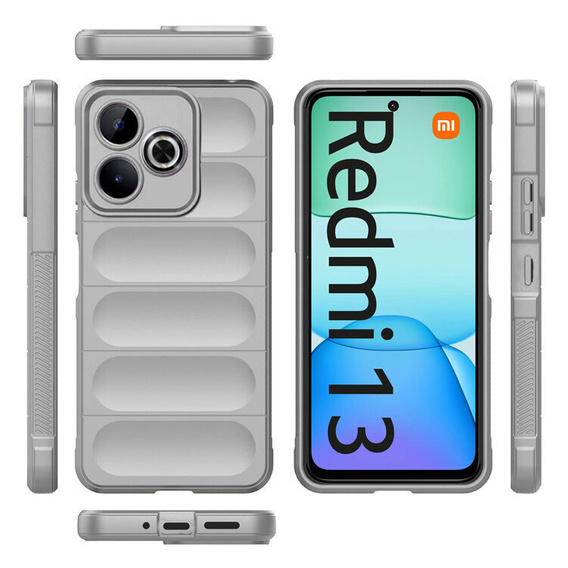 Obal na mobil pre Xiaomi Redmi 13, Gaming Shockproof, sivé