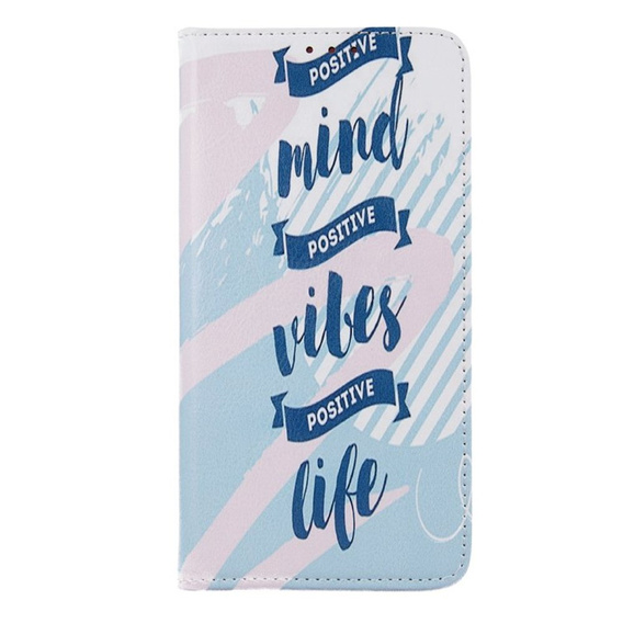 Klapkové puzdro pre Huawei Y7 2019, Wallet, Positive, biele