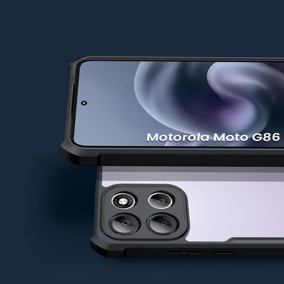 Obal na mobil pre Motorola Moto G86 5G, AntiDrop Hybrid, čierne