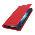 Klapkové puzdro pre Samsung Galaxy S25 Ultra, Litchi Skin Grain, červené