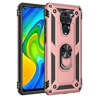 Pancierované obal na mobil pre Xiaomi Redmi Note 9, Nox Case Ring, ružové rose gold