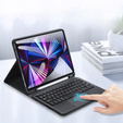 Puzdro + klávesnica iPad Pro 11 2022/2021/2020/2018 / do iPad Air 10.9 4 2020 / 5 2022, Dux Ducis Magnetic, čierne