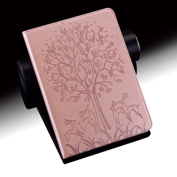 Puzdro s chlopňou pre Huawei MatePad SE 10.4, tree, ružové rose gold