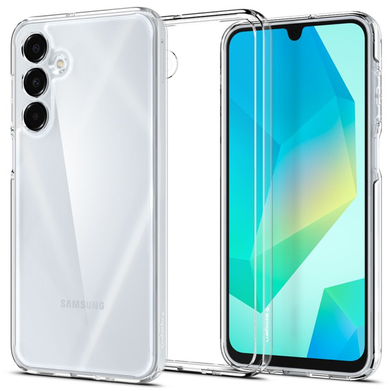 Puzdro Spigen pre Samsung Galaxy A16 4G / 5G, Ultra Hybrid, priehľadné + tvrdené sklo 9H