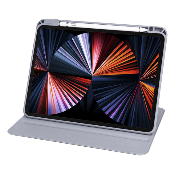 Puzdro pre iPad Pro 11" 2022/2021/2020 (4/3/2 gen.), s priestorom pre stylus, otočné o 360°, fialové