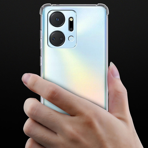 Obal na mobil pre Honor X7a 5G, Dropproof, priehľadné