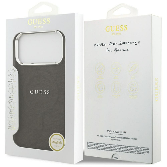 Ochranné puzdro GUESS Classic Logo pre MagSafe pre iPhone 17 Pro