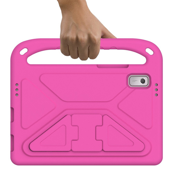 Detské puzdro pre Lenovo Tab M9, detské puzdro s rukoväťou, ružové