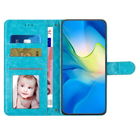 Klapkové puzdro pre Oppo A38 4G / Oppo A18 4G, Wallet, BINFEN COLOR, modré