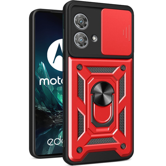 Obal na mobil pre Motorola Edge 40 Neo, CamShield Slide, červené