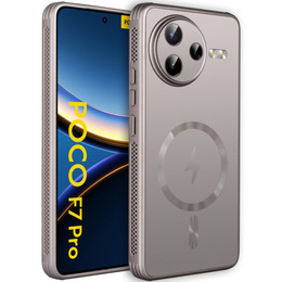 Puzdro pre Xiaomi Poco F7 Pro, MagSafe, titánové zlato