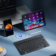 Puzdro + klávesnica Apple iPad Pro 11" 5 gen. 2024, Leather Pen Slot TouchPad, čierne