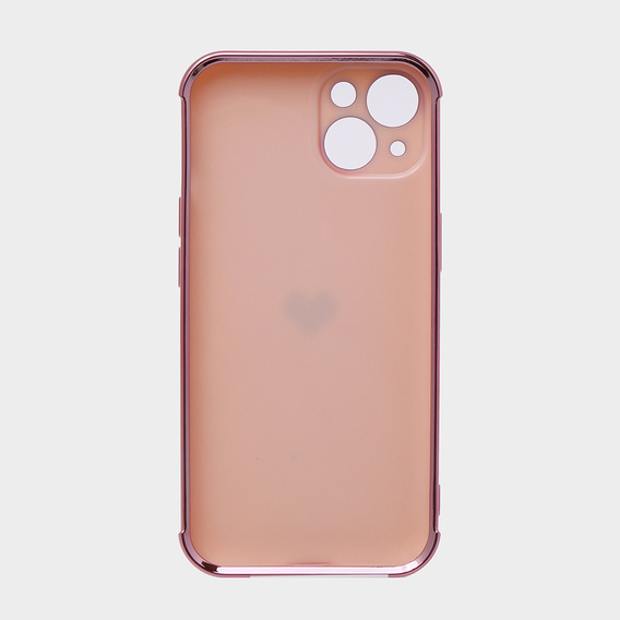 Obal na mobil pre Apple iPhone 13, Electro heart, ružové rose gold
