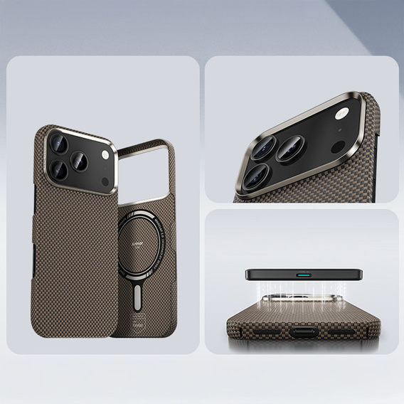 BENKS Kevlar Magnetic Armour Tint 1000D puzdro pre MagSafe pre iPhone 17 Pro Max
