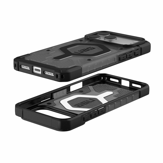 Puzdro Urban Armor Gear pre iPhone 17 Pro Max, Pathfinder MagSafe, Ash/Black