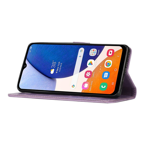 Klapkové puzdro pre Samsung Galaxy A14 4G/5G, Mandala Flower, fialové