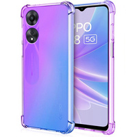 Puzdro pre Oppo A78 4G, Gradient Dropproof, Fialová / modrá