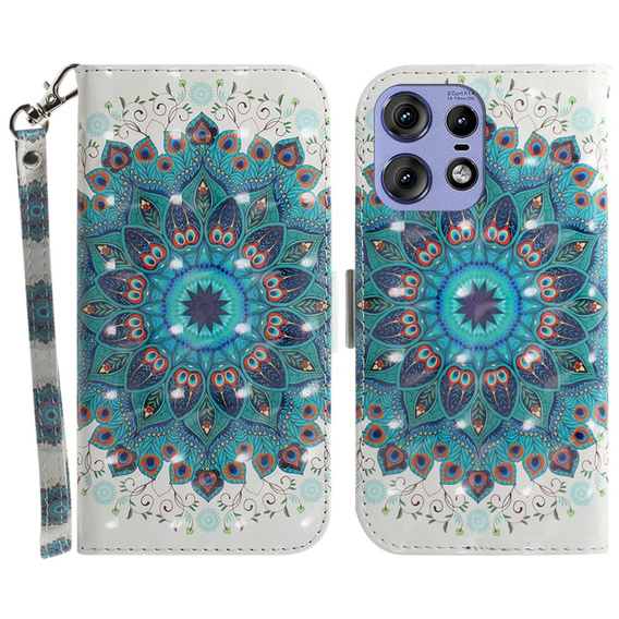Klapkové puzdro pre Motorola Edge 50 Pro 5G, Wallet, Mandala Flower
