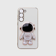 Obal na mobil pre Samsung Galaxy S23 Plus, Astronaut, biele