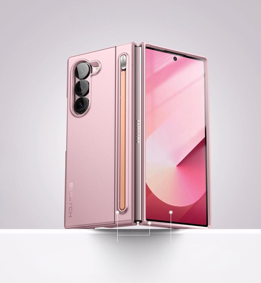 Obal na mobil pre Samsung Galaxy Z Fold 6, Suritch Full Body, ružové