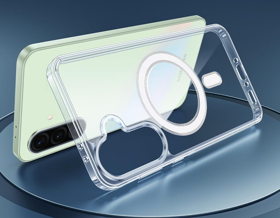 Puzdro pre Samsung Galaxy A36, Dropproof MagSafe, priehľadné + tvrdené sklo 9H