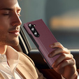 Flipové puzdro pre Samsung Z Fold5 5G, Smart View Wallet, bordové
