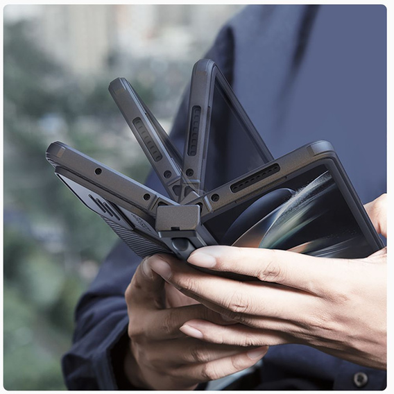 Puzdro pre Samsung Galaxy Z Fold4 5G, pancierované Nillkin, CamShield Pro, čierne