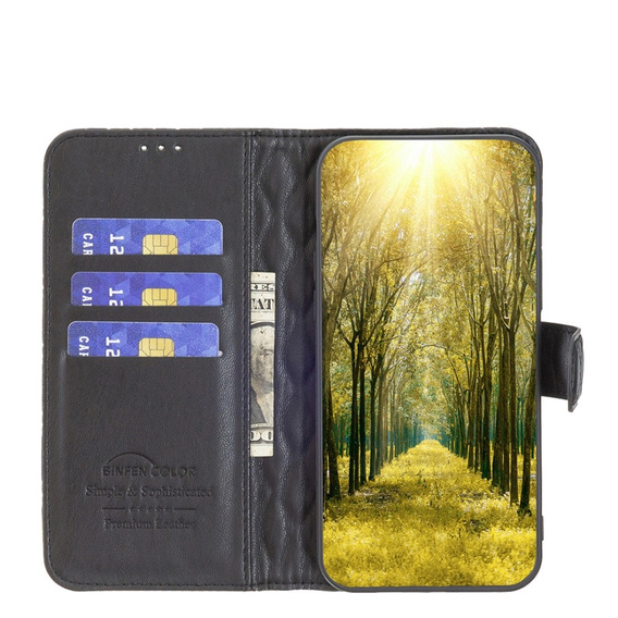 Klapkové puzdro pre Infinix Hot 30, Wallet, BINFEN COLOR, čierne