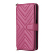 Puzdro s chlopňou pre Xiaomi Poco M7 Pro 5G, Crossbody Leather Wallet, bordové