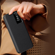 Flipové puzdro pre Samsung Galaxy S24 FE, Smart View Wallet, čierne