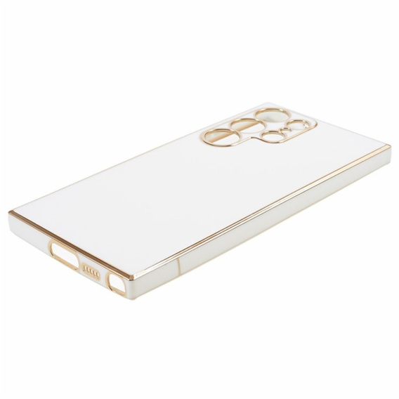 Puzdro pre Samsung Galaxy S24 Ultra, Glamour CamShield, biele