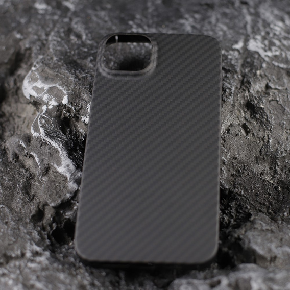 Puzdro pre iPhone 13, Aramid Fiber Cover, čierne